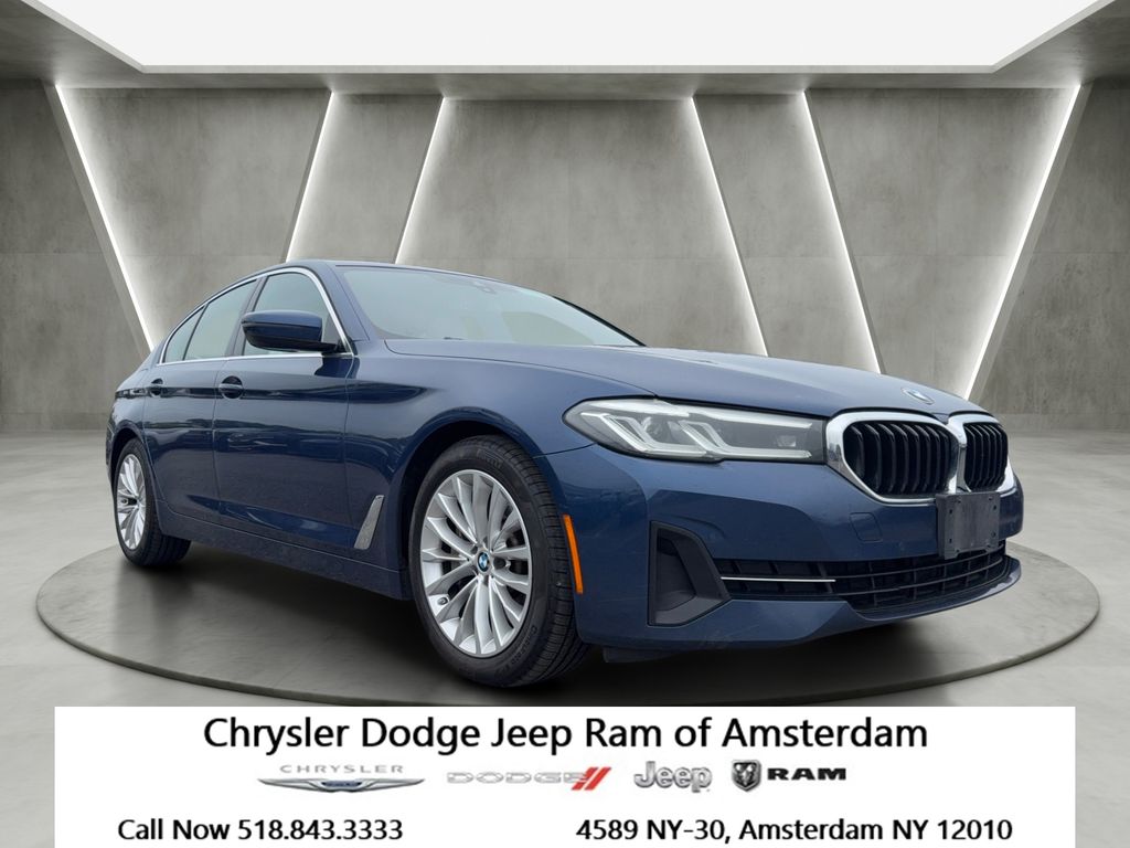 Phytonic Blue Metallic 2023 BMW 5 Series Sedan All-Wheel Drive 8-Speed Automatic