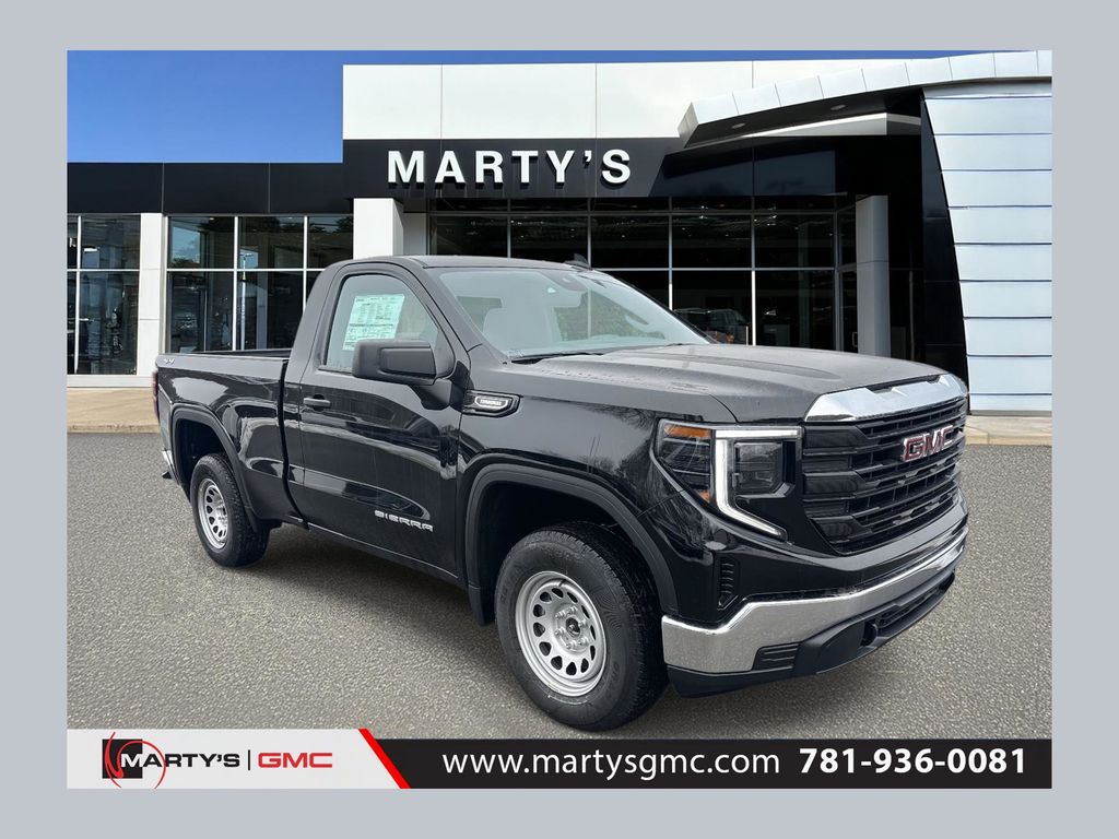 Onyx Black 2026 GMC Sierra 1500 Pro Regular Cab 4WD Pickup Truck Four-Wheel Drive 8-Speed Automatic