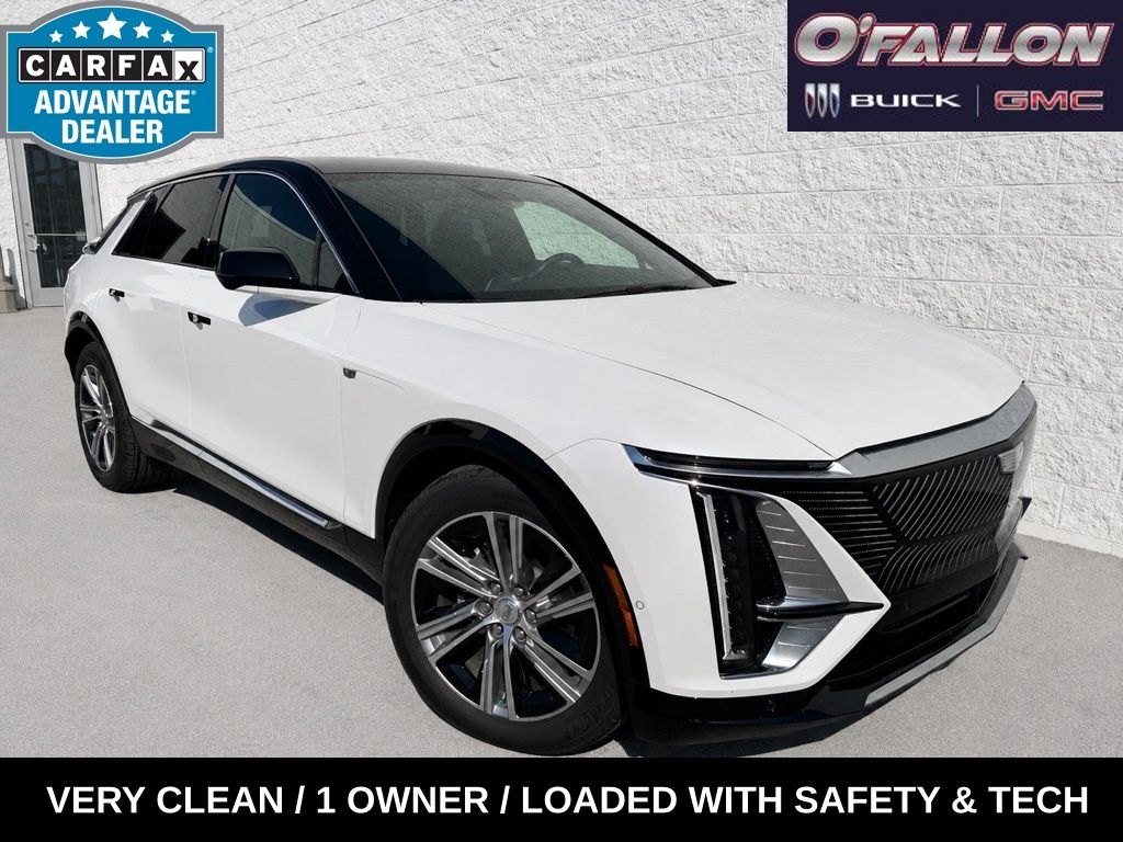 Crystal White Tricoat 2024 Cadillac LYRIQ SUV / Crossover All-Wheel Drive 1-Speed Automatic