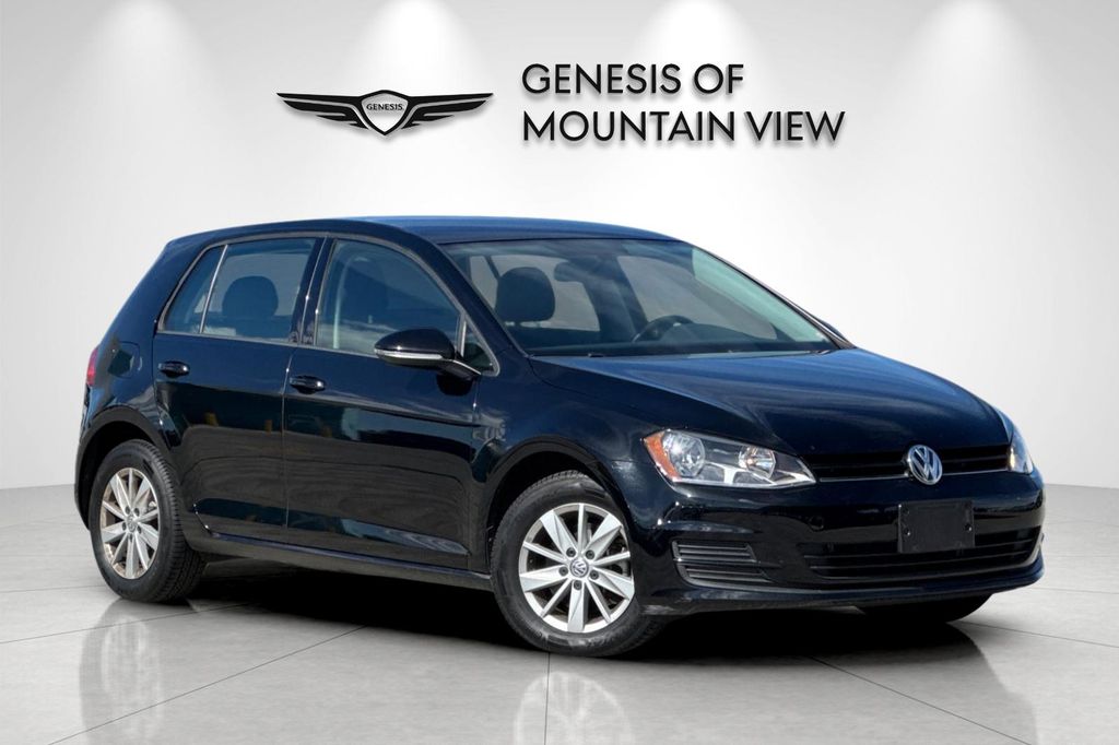 Black 2015 Volkswagen Golf TSI S FWD Hatchback Front-Wheel Drive 6-Speed Automatic