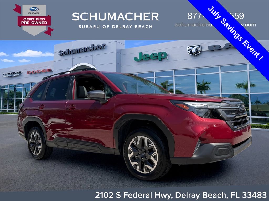 Crimson Red Pearl 2026 Subaru Forester SUV / Crossover All-Wheel Drive Continuously Variable Transmission