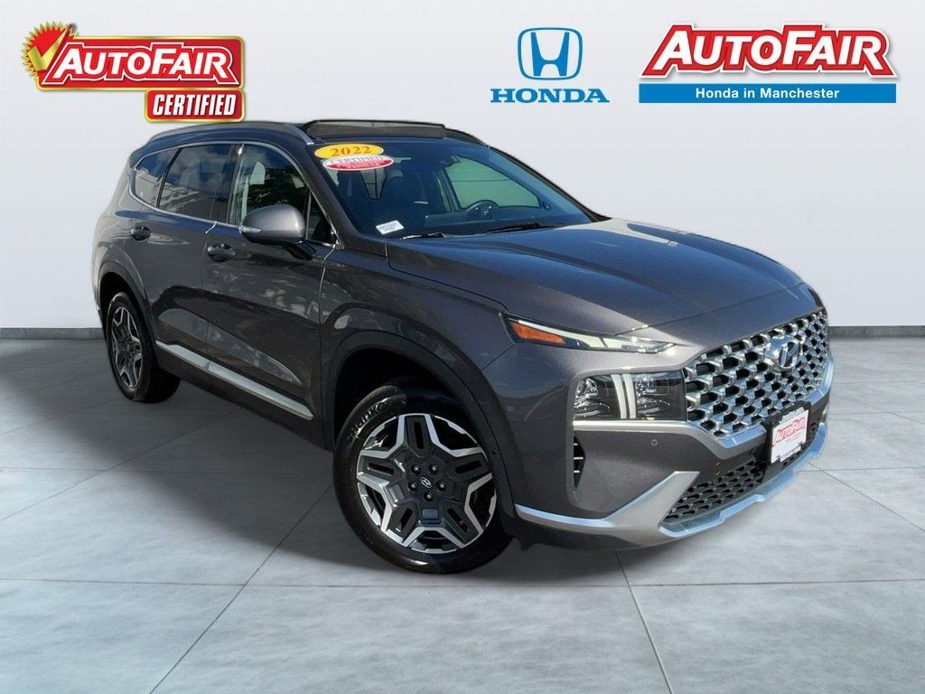 Portofino Gray 2022 Hyundai Santa Fe Hybrid SUV / Crossover All-Wheel Drive 6-Speed Automatic