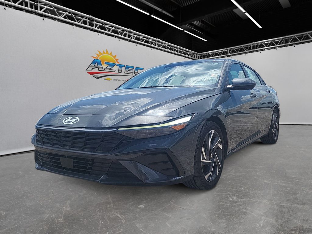 Ecotronic Gray 2024 Hyundai Elantra Sedan Front-Wheel Drive Continuously Variable Transmission