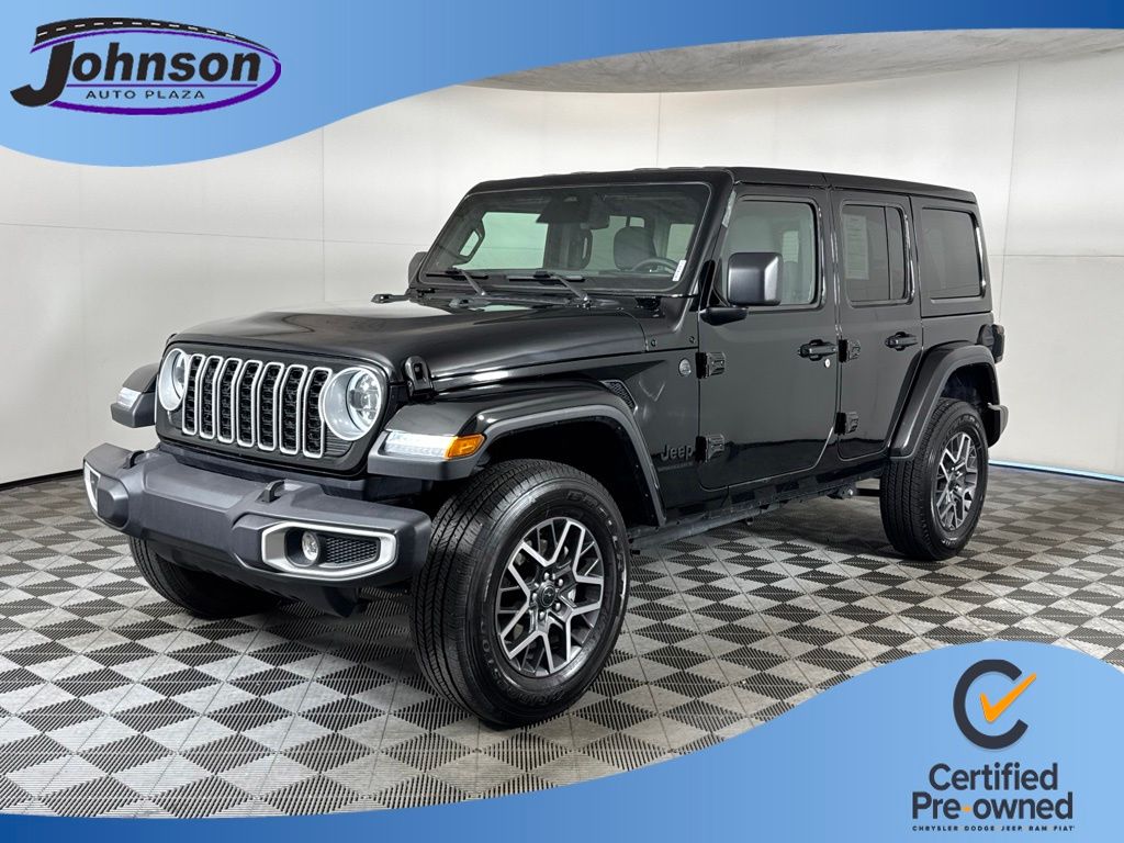 Black Clearcoat 2025 Jeep Wrangler SUV / Crossover Four-Wheel Drive 8-Speed Automatic