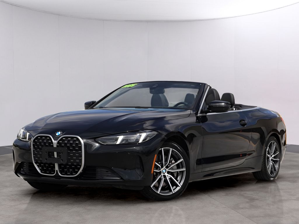 Black Sapphire Metallic 2025 BMW 4 Series 430i Convertible xDrive Convertible All-Wheel Drive 8-Speed Automatic