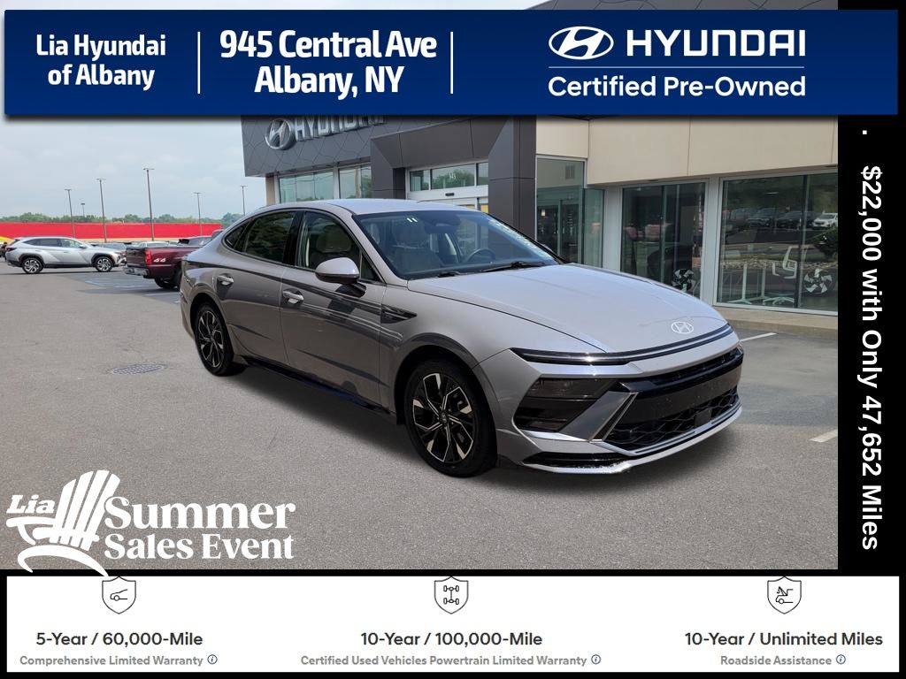 Transmission Blue 2024 Hyundai Sonata Sedan Front-Wheel Drive 8-Speed Automatic