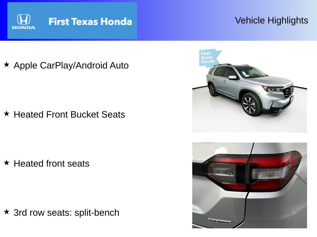 Used Car 2025 Honda Pilot  Touring For Sale Under $50,000 In Austin, Texas