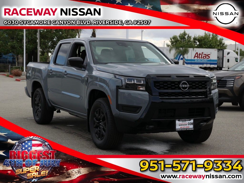 Boulder Gray Pearl 2026 Nissan Frontier Pickup Truck Four-Wheel Drive 9-Speed Automatic Overdrive