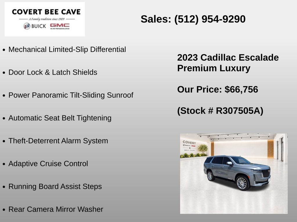 Used Car 2023 Cadillac Escalade  Premium Luxury For Sale Under $70,000 In Austin, Texas