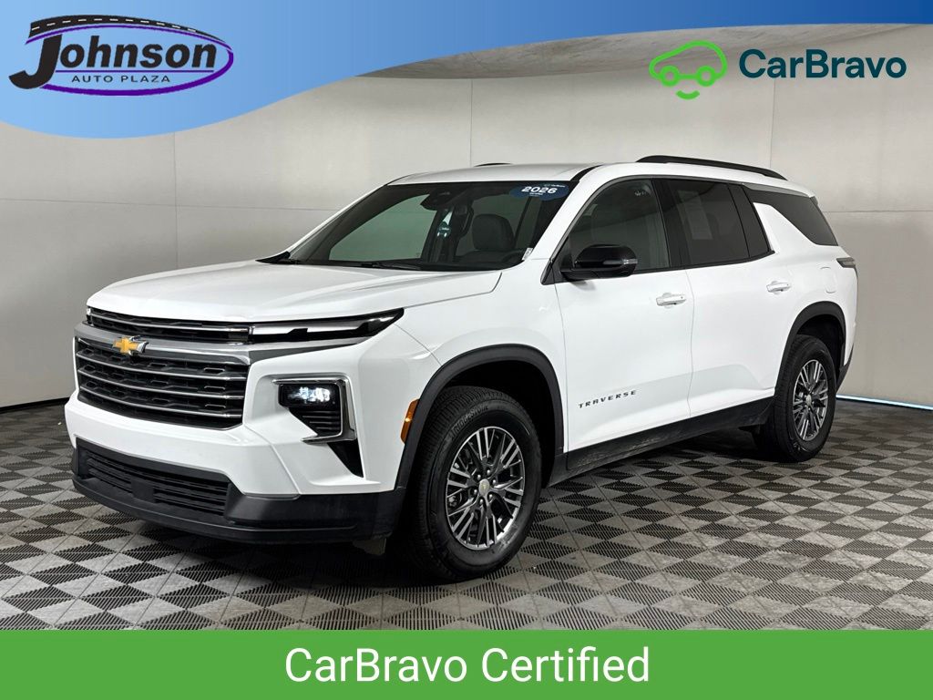 Summit White 2026 Chevrolet Traverse SUV / Crossover Four-Wheel Drive 8-Speed Automatic