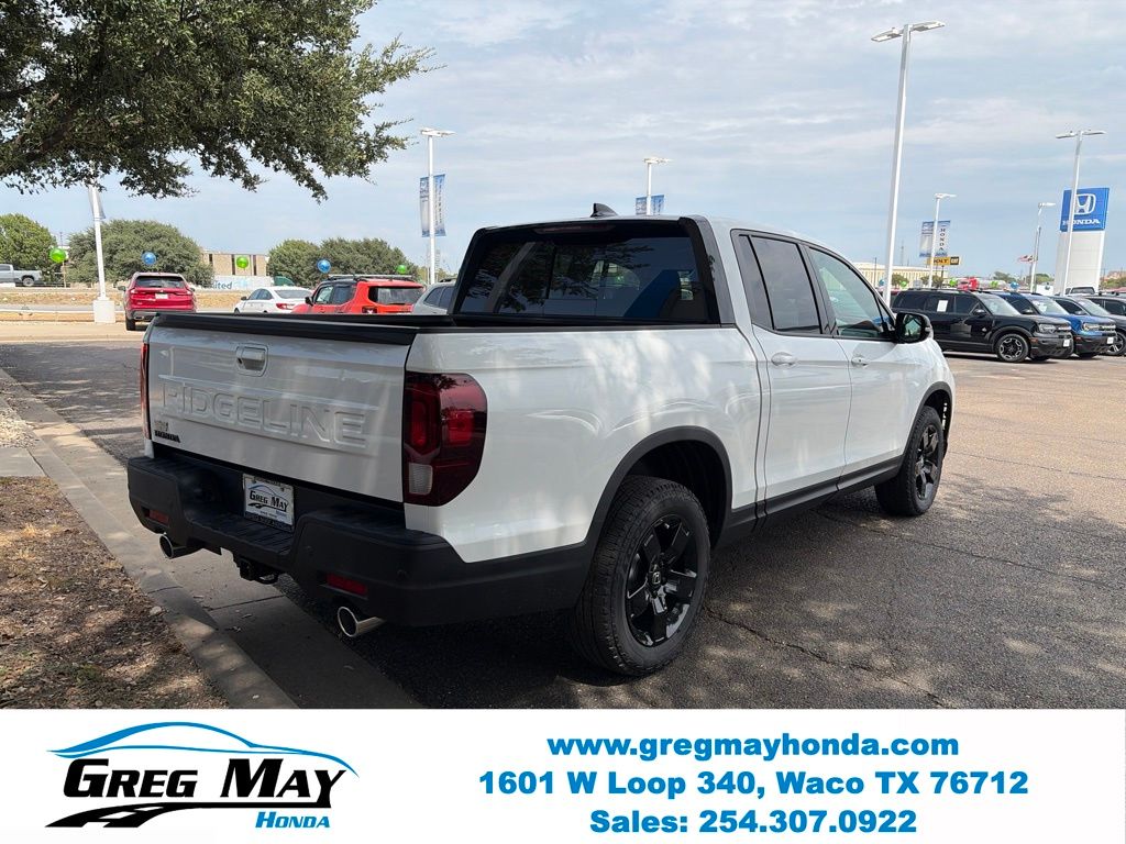 2026 Honda Ridgeline Black Edition White at Greg May Honda