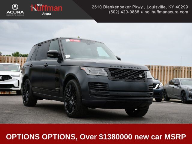 Borealis Black SVO Paint (Matte Black) 2019 Land Rover Range Rover V8 Supercharged LWB 4WD SUV / Crossover All-Wheel Drive 8-Speed Automatic