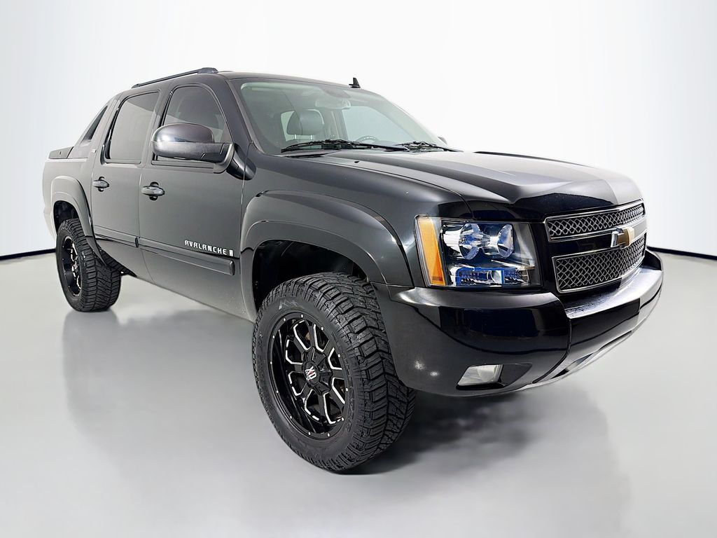 Black 2008 Chevrolet Avalanche LT 4WD Pickup Truck Four-Wheel Drive 4-Speed Automatic Overdrive