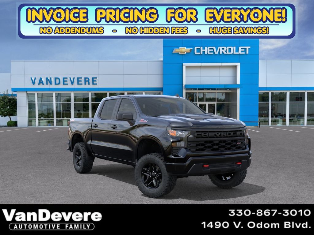Black 2026 Chevrolet Silverado 1500 Pickup Truck Four-Wheel Drive Automatic