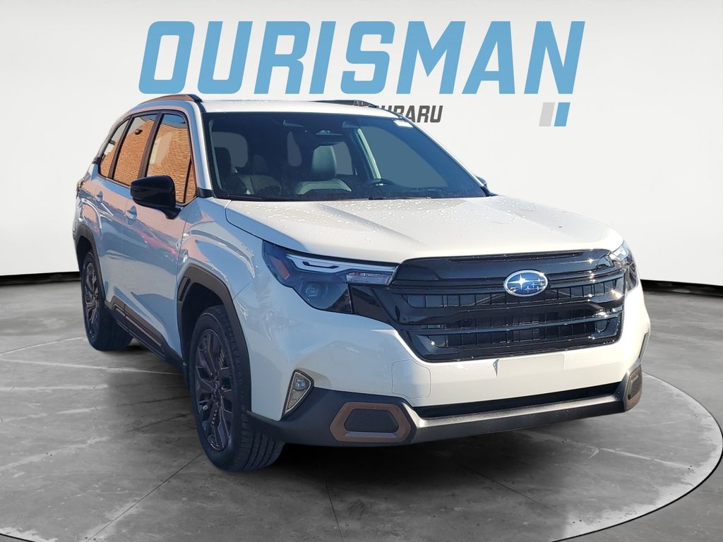 Crystal White Pearl 2026 Subaru Forester Sport Crossover AWD SUV / Crossover All-Wheel Drive Continuously Variable Transmission