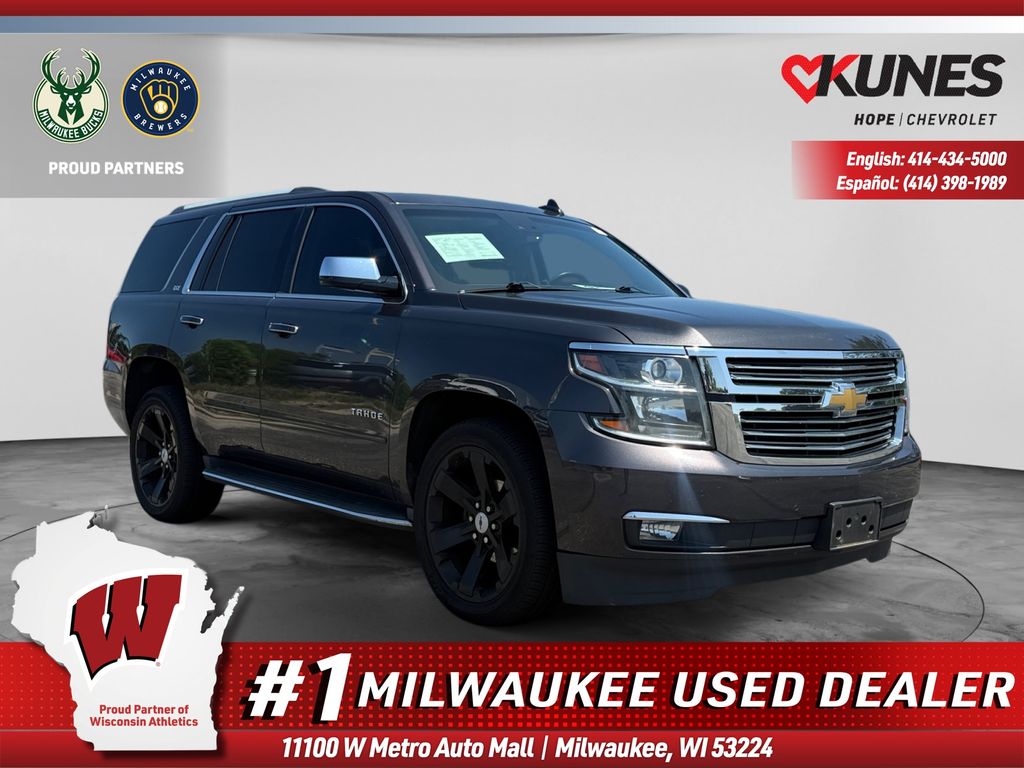 Gray (Tungsten Metallic) 2016 Chevrolet Tahoe SUV / Crossover Four-Wheel Drive 6-Speed Automatic Overdrive