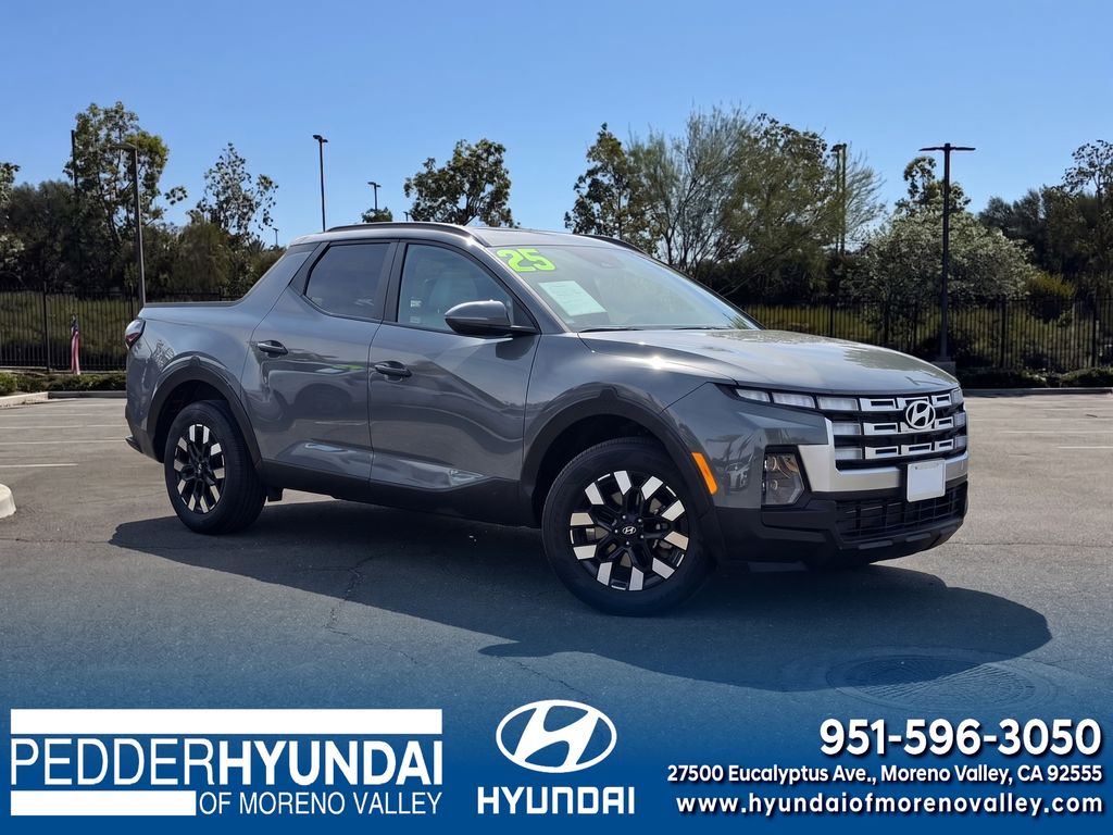 Gray 2025 Hyundai Santa Cruz Pickup Truck All-Wheel Drive 8-Speed Automatic