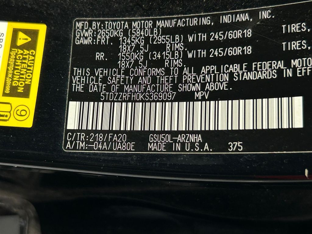 Used 2019 Midnight Black Metallic Toyota LE Plus image 40