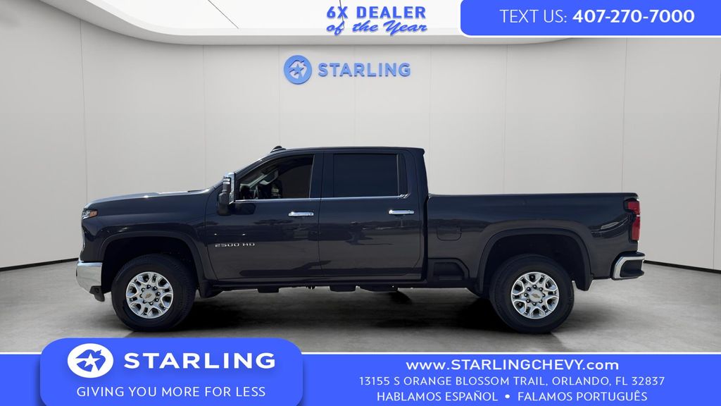 Dark Ash Metallic 2024 Chevrolet Silverado 2500HD LTZ Crew Cab 4WD Pickup Truck Four-Wheel Drive Automatic