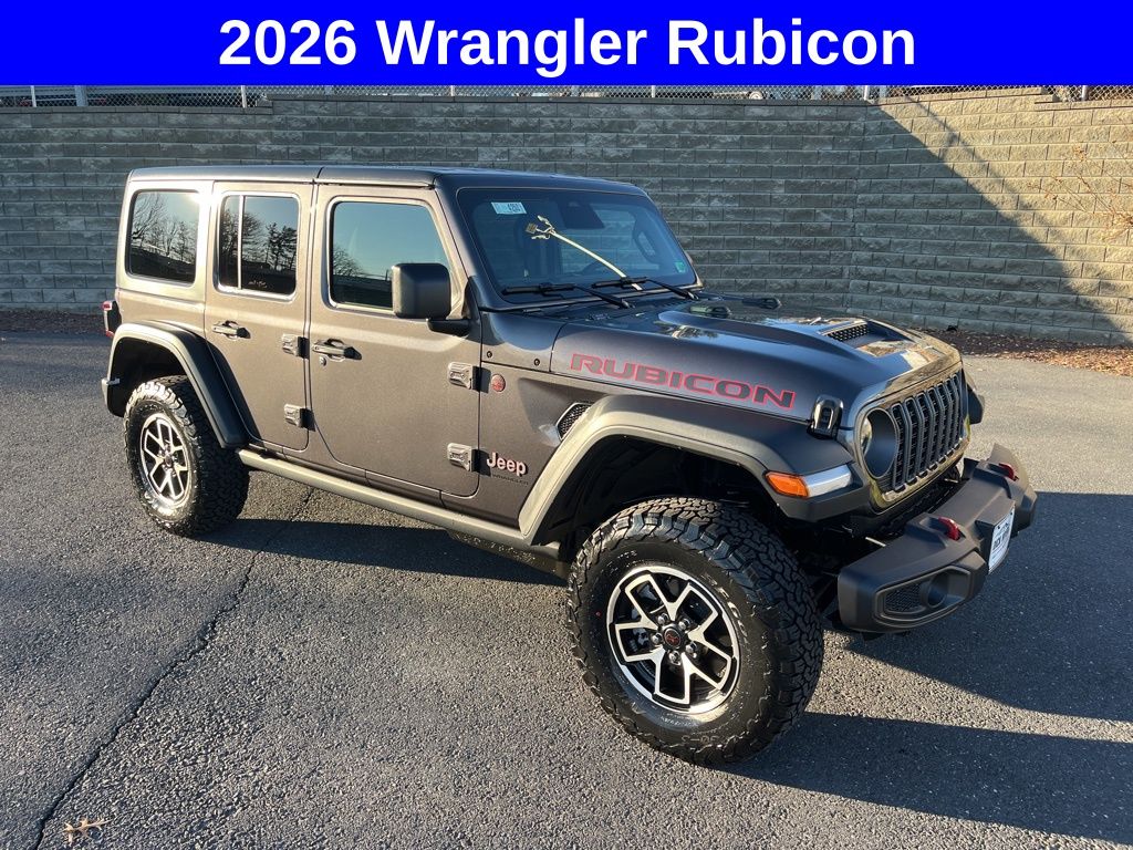 Gray (Granite Crystal Metallic Clearcoat) 2026 Jeep Wrangler SUV / Crossover Four-Wheel Drive 8-Speed Automatic