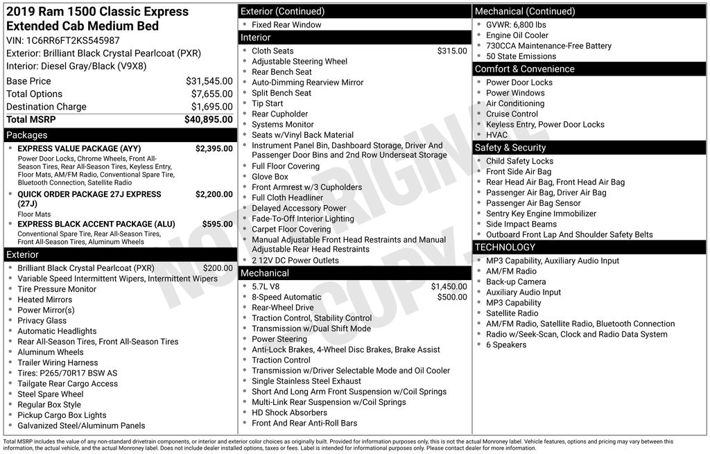 Used 2019 Ram 1500 Classic Truck