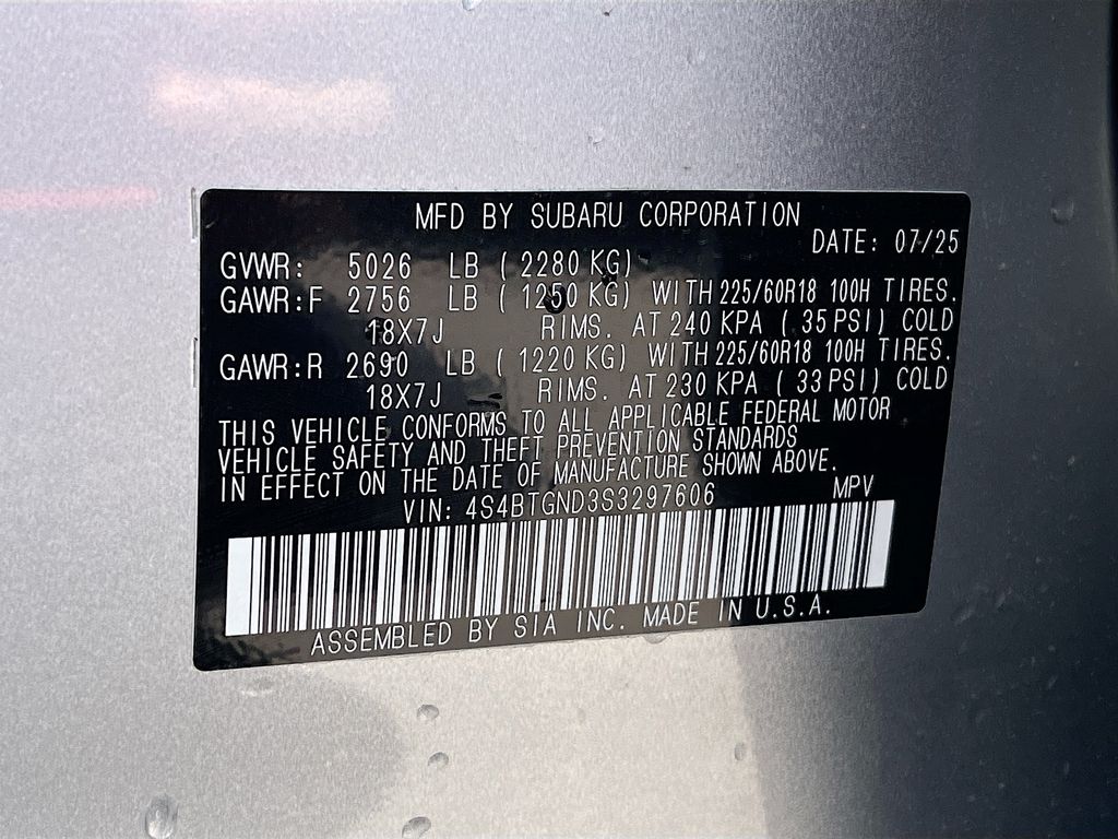 Used 2025 Silver Subaru Limited XT image 34