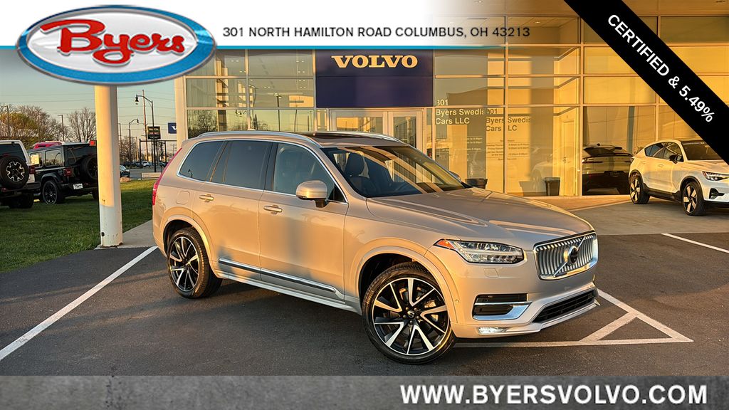Silver Dawn Metallic 2023 Volvo XC90 B6 Plus Bright Theme 6-Passenger AWD SUV / Crossover All-Wheel Drive Automatic