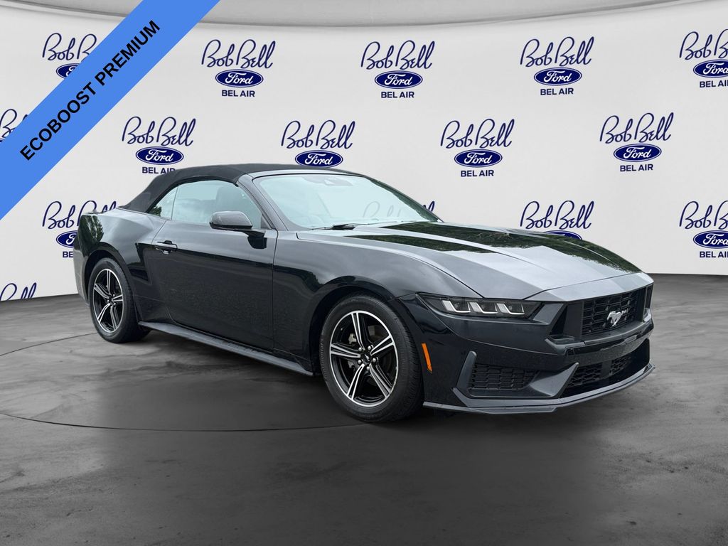 Shadow Black 2025 Ford Mustang Convertible Rear-Wheel Drive Automatic