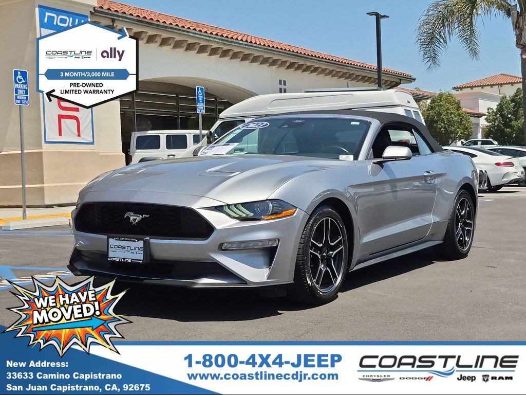 Iconic Silver Metallic 2023 Ford Mustang Convertible Rear-Wheel Drive Automatic