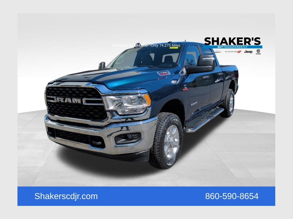 Patriot Blue Pearlcoat 2024 RAM 2500 Big Horn Crew Cab 4WD Pickup Truck Four-Wheel Drive Automatic