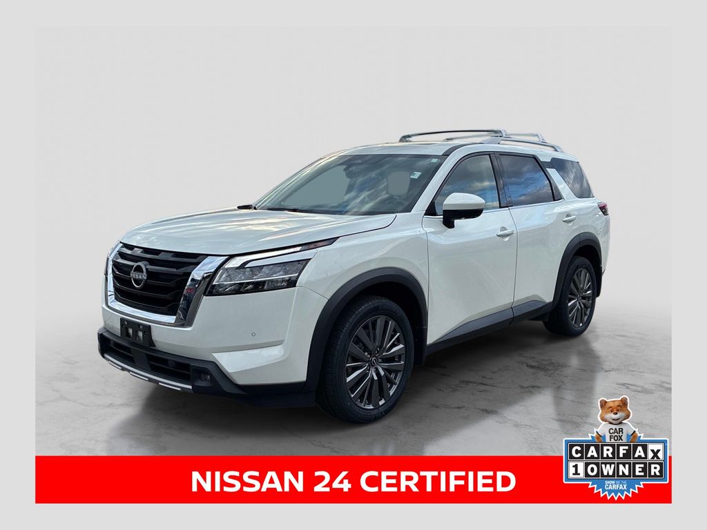 Pearl White 2024 Nissan Pathfinder SUV / Crossover All-Wheel Drive 9-Speed Automatic