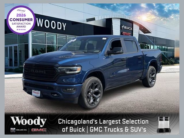 Patriot Blue Pearlcoat 2024 RAM 1500 Pickup Truck Four-Wheel Drive 8-Speed Automatic