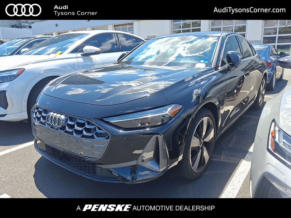 Black Metallic 2025 Audi A5 Sedan All-Wheel Drive 7-Speed Automatic