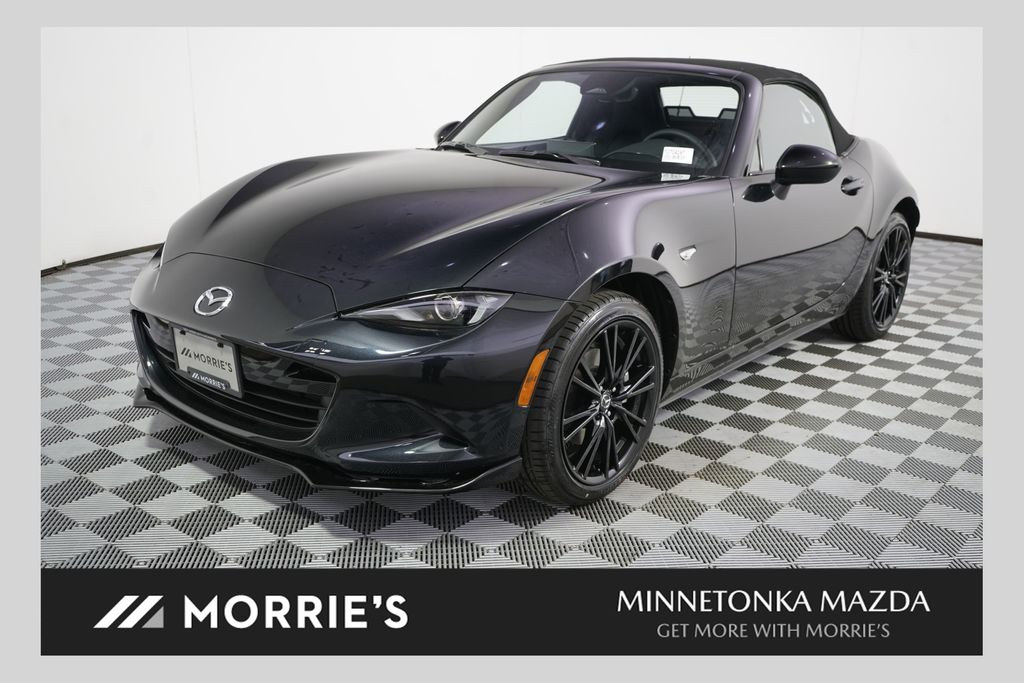 Jet Black 2026 Mazda MX-5 Miata Convertible Rear-Wheel Drive 6-Speed Manual