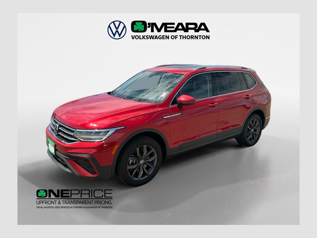 Kings Red Metallic 2023 Volkswagen Tiguan SUV / Crossover All-Wheel Drive 8-Speed Automatic