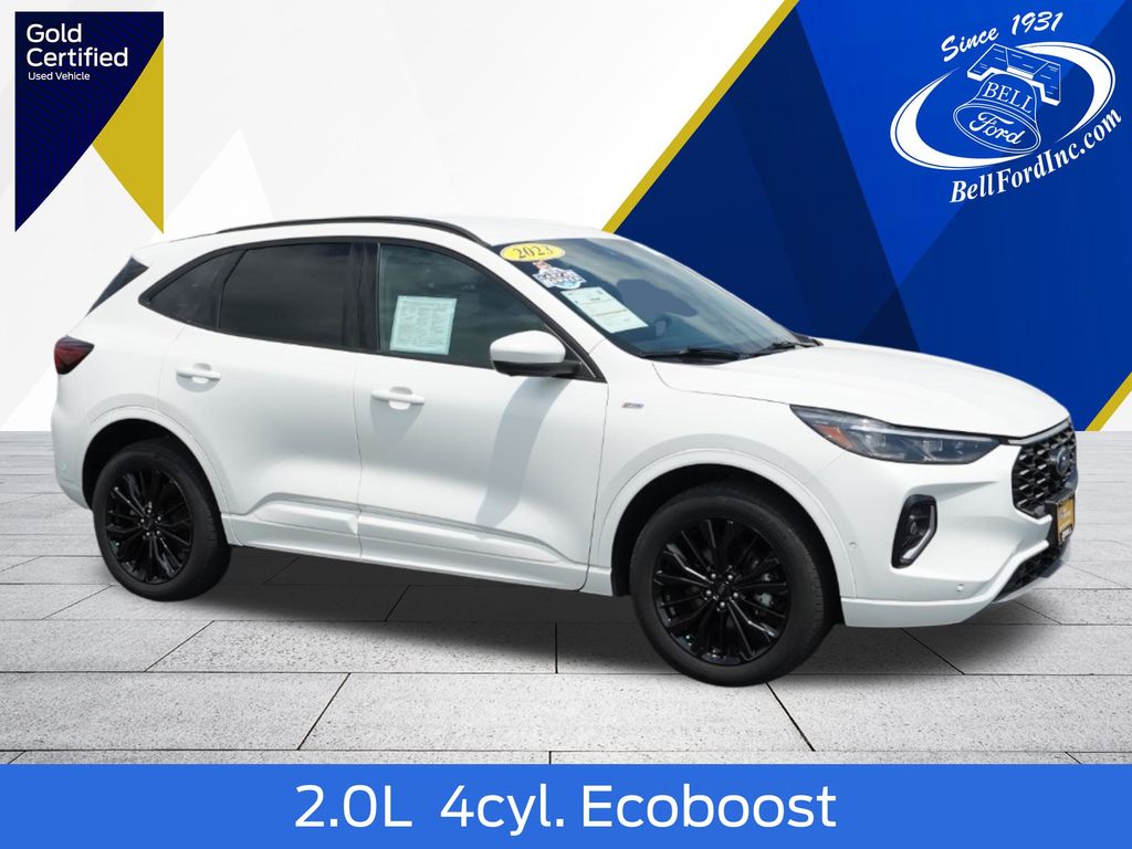 Star White Metallic Tri-Coat 2023 Ford Escape SUV / Crossover All-Wheel Drive 8-Speed Automatic