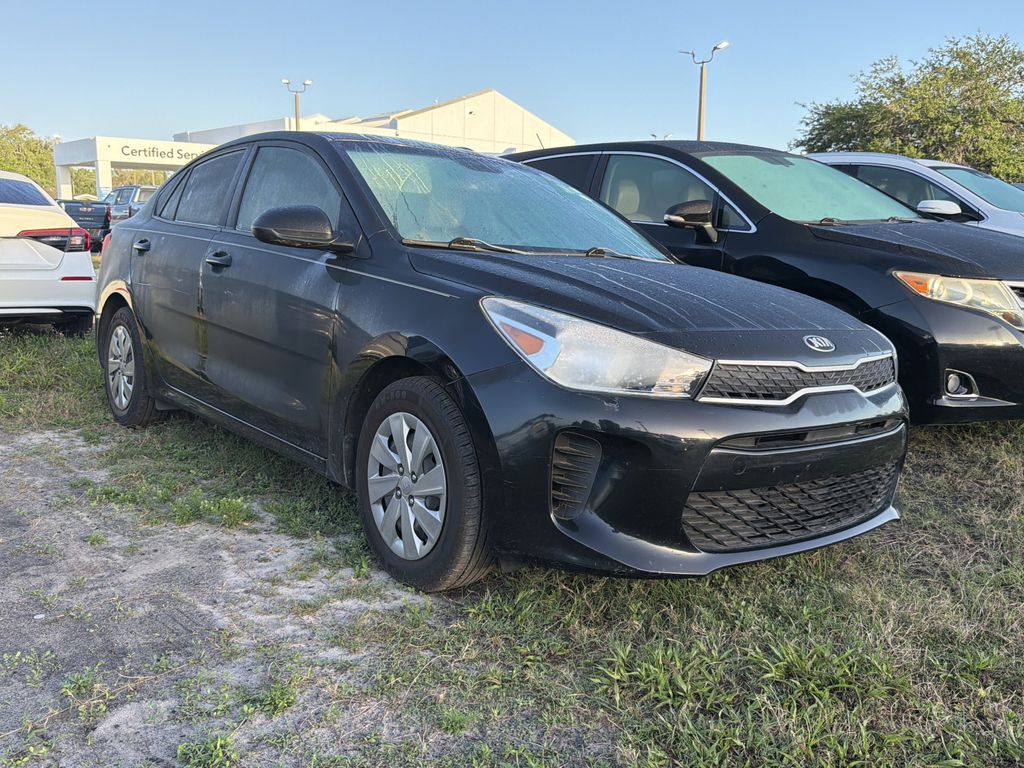 Aurora Black 2018 Kia Rio LX Sedan Front-Wheel Drive 6-Speed Automatic