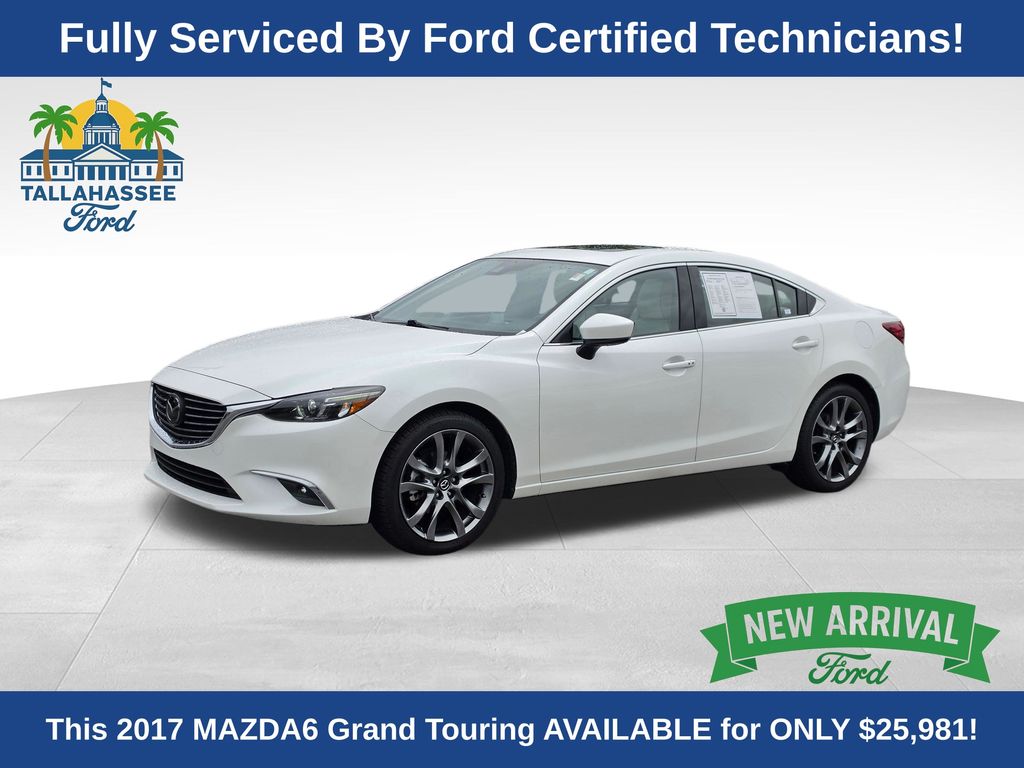 Snowflake White Pearl Mica 2017 Mazda MAZDA6 Grand Touring Sedan FWD Sedan Front-Wheel Drive 6-Speed Automatic