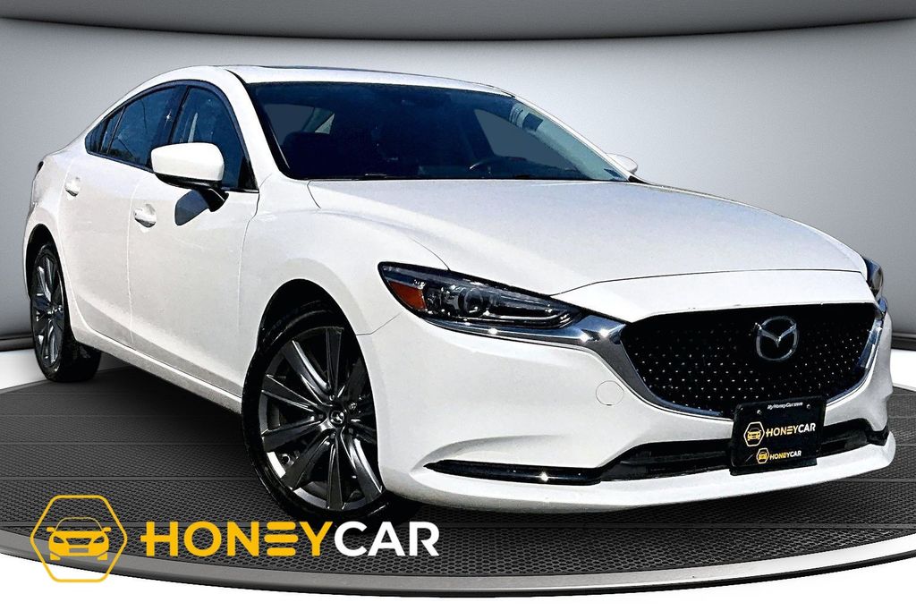 Snowflake White Pearl Mica 2021 Mazda MAZDA6 Sedan Front-Wheel Drive 6-Speed Automatic
