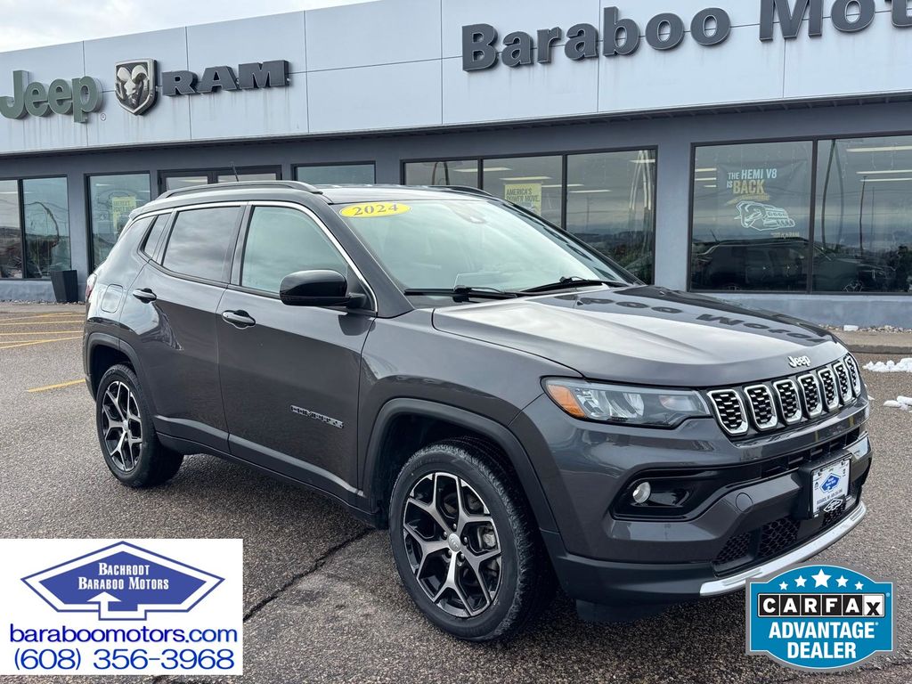 Baltic Gray Metallic Clearcoat 2024 Jeep Compass Limited 4WD SUV / Crossover Four-Wheel Drive 8-Speed Automatic