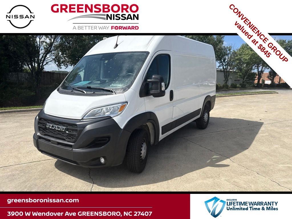 Bright White Clearcoat 2025 RAM ProMaster Van 9-Speed Automatic