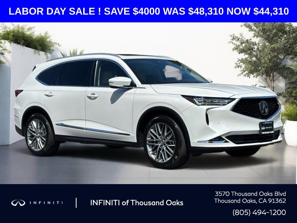 Platinum White 2024 Acura MDX SUV / Crossover All-Wheel Drive Automatic
