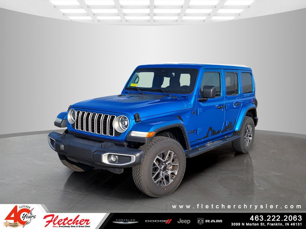 Hydro Blue Pearl Coat 2025 Jeep Wrangler SUV / Crossover Four-Wheel Drive 8-Speed Automatic