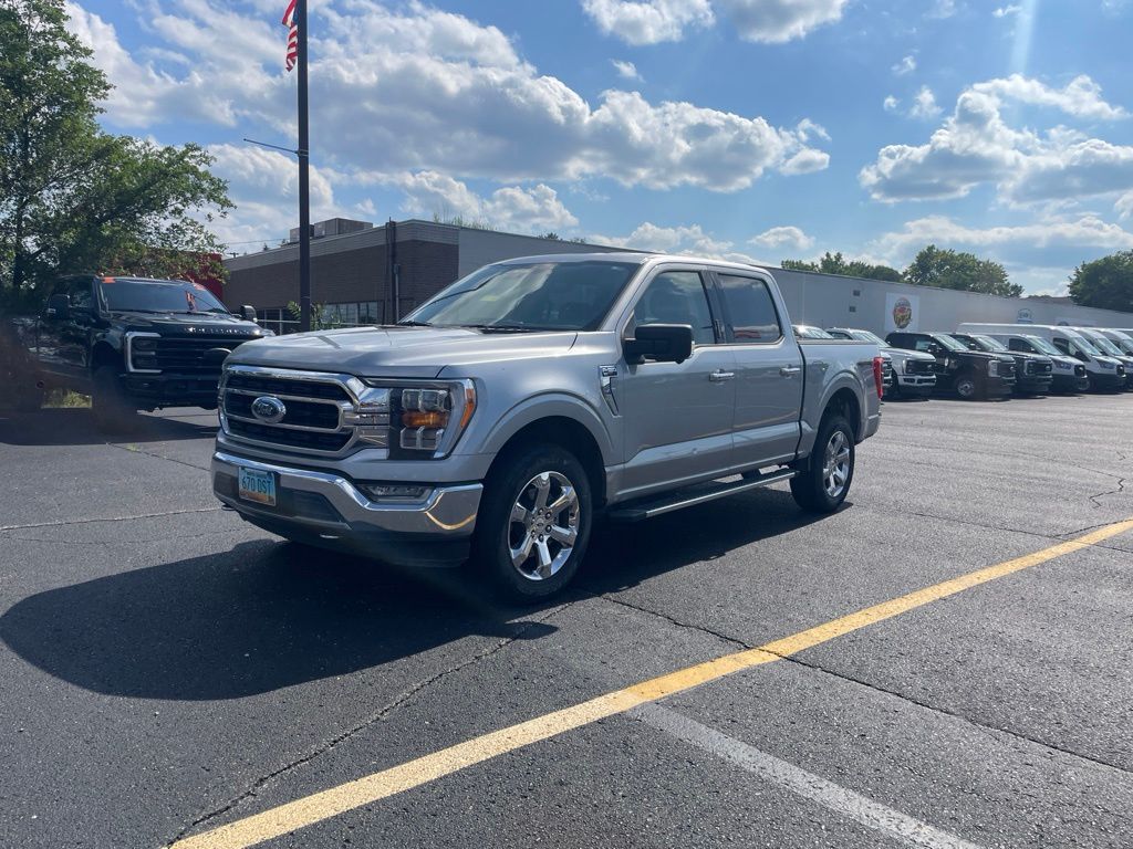 Silver Metallic 2021 Ford F-150 Pickup Truck Four-Wheel Drive Automatic