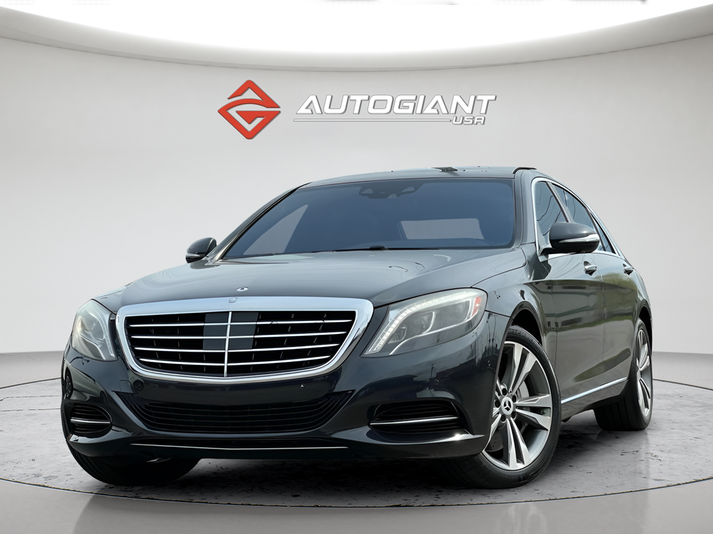 Black 2015 Mercedes-Benz S-Class S 550 4MATIC Sedan All-Wheel Drive 7-Speed Automatic