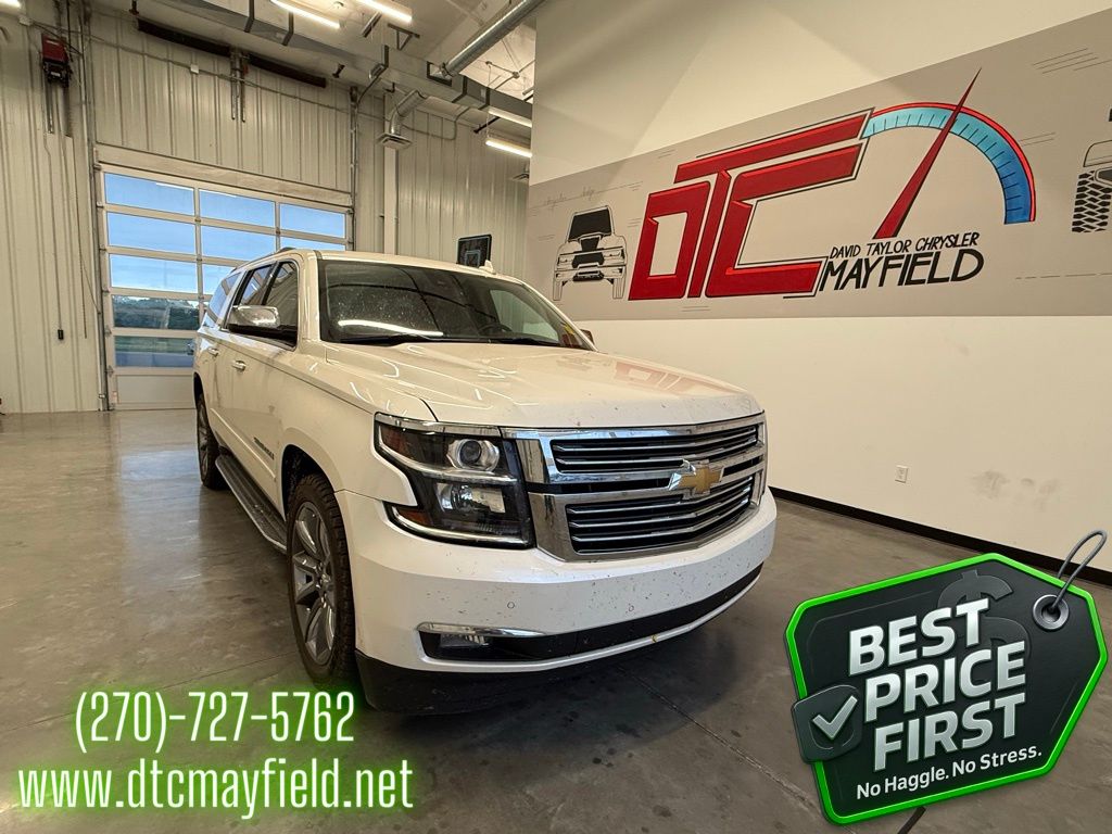 White Diamond Tricoat 2015 Chevrolet Suburban 1500 LTZ 4WD SUV / Crossover Four-Wheel Drive 6-Speed Automatic Overdrive
