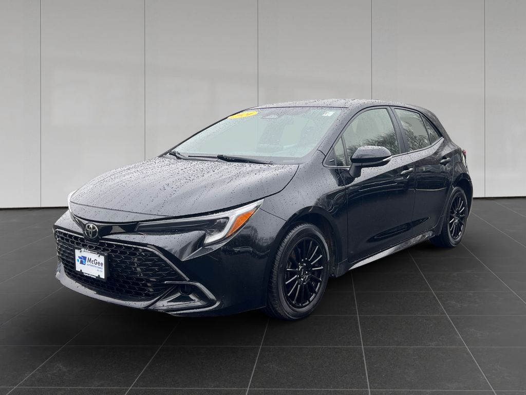 Midnight Black Metallic 2024 Toyota Corolla Hatchback SE FWD Hatchback Front-Wheel Drive Continuously Variable Transmission