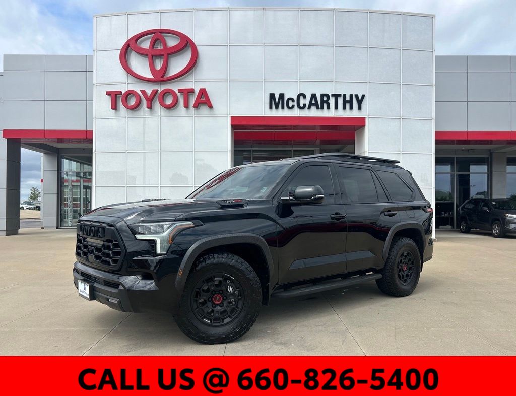 Midnight Black Metallic 2025 Toyota Sequoia TRD Pro 4WD SUV / Crossover Four-Wheel Drive Automatic