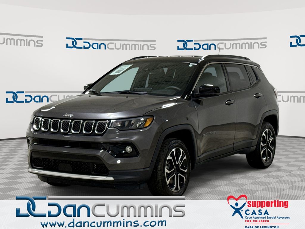 Gray (Granite Crystal Metallic Clearcoat) 2023 Jeep Compass SUV / Crossover Four-Wheel Drive 8-Speed Automatic
