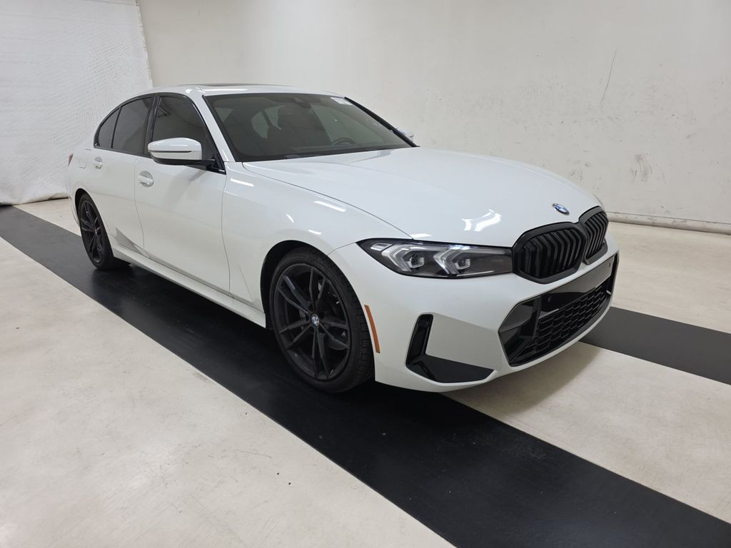 Alpine White 2023 BMW 3 Series Sedan Rear-Wheel Drive 8-Speed Automatic